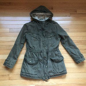 Aritzia Talula Sherpa-lined Trooper Jacket Green